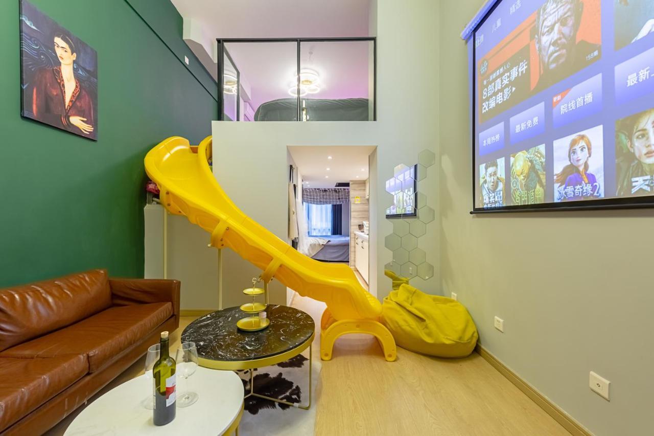 Loft Apartment With Slide Hammock With Movie Viewing Hangcsou Kültér fotó
